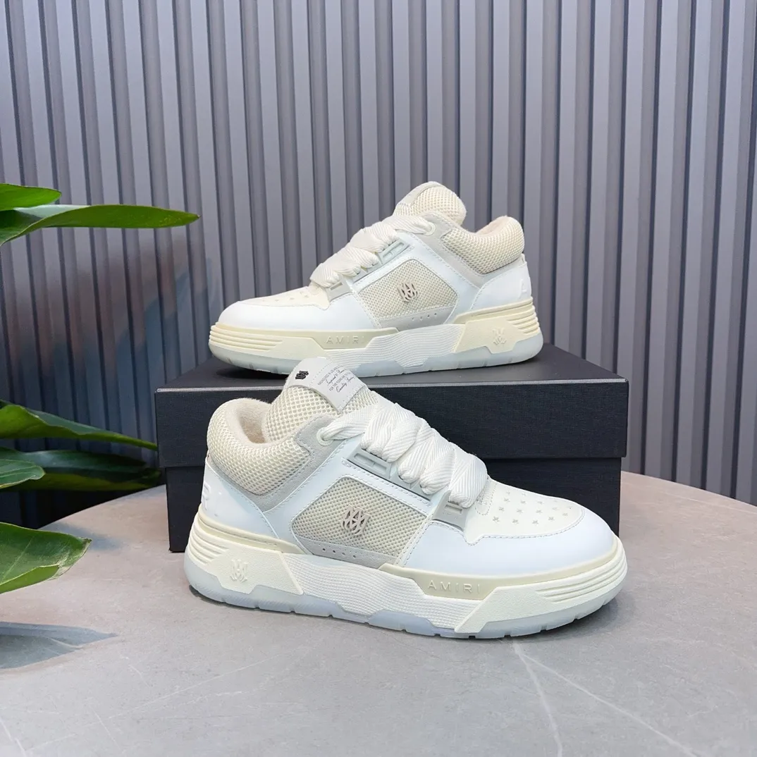 Men's shoes 💰660💰 AMIRI AMIRI trendy brand hot sale 🔥 Available all year round, couples 💑 Official website synchronization Imported fabrics 1⃣️ vs 1⃣️ replica, original factory special original sole, 35-45 (45. non-refundable)